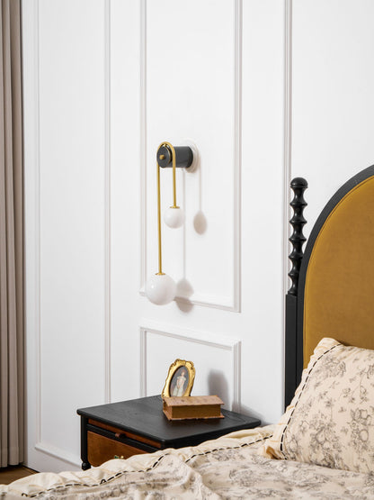 Brass Arc Wall Light - Adjustable Arm & Energy-Efficient LED Design