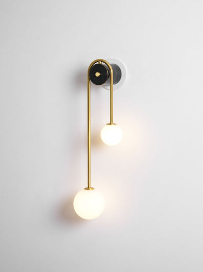 Brass Arc Wall Light - Adjustable Arm & Energy-Efficient LED Design