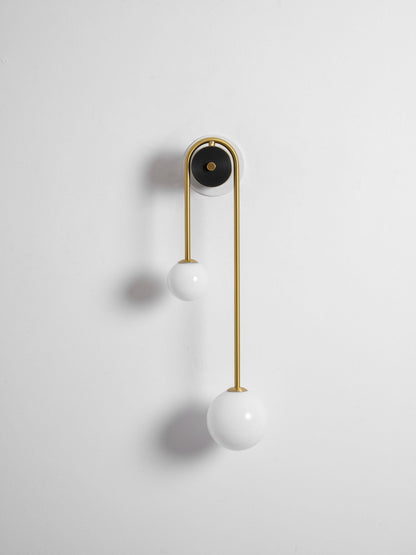 Brass Arc Wall Light - Adjustable Arm & Energy-Efficient LED Design