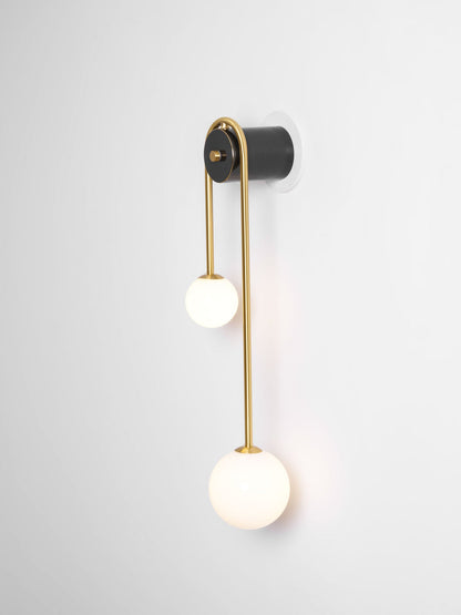 Brass Arc Wall Light - Adjustable Arm & Energy-Efficient LED Design