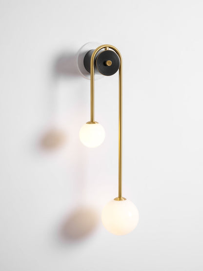 Brass Arc Wall Light - Adjustable Arm & Energy-Efficient LED Design