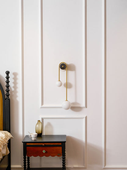 Brass Arc Wall Light - Adjustable Arm & Energy-Efficient LED Design