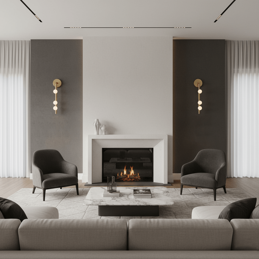 Brass Glass Tube Wall Lamp - Elegant Design with Adjustable Lighting
