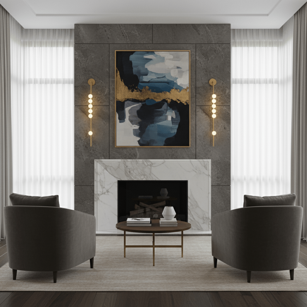Brass Glass Tube Wall Lamp - Elegant Design with Adjustable Lighting