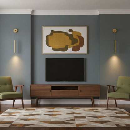 Brass Line Wall Light - Adjustable Angle & Energy-Efficient LED