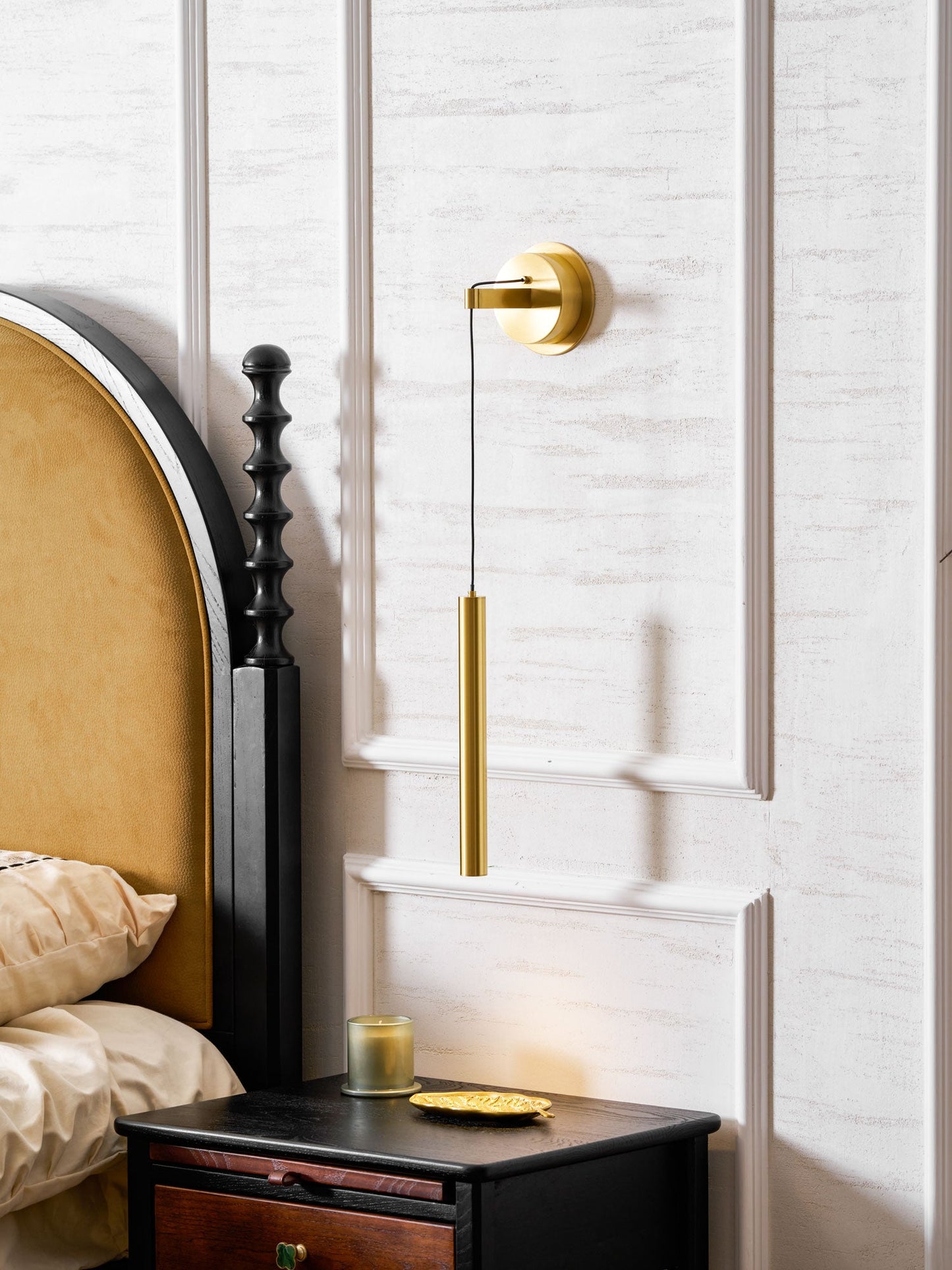 Brass Line Wall Light - Adjustable Angle & Energy-Efficient LED