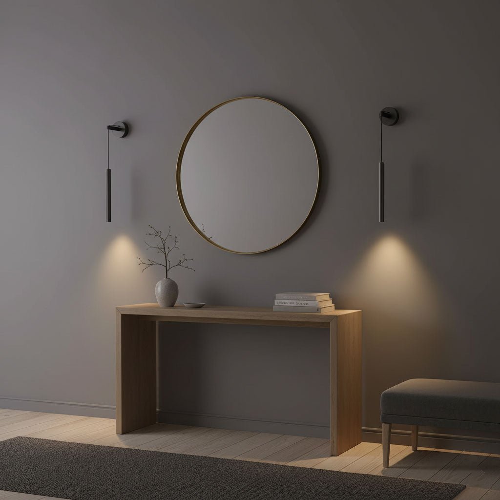 Brass Line Wall Light - Adjustable Angle & Energy-Efficient LED