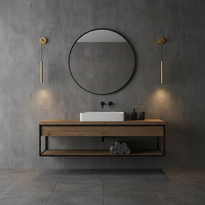 Brass Line Wall Light - Adjustable Angle & Energy-Efficient LED