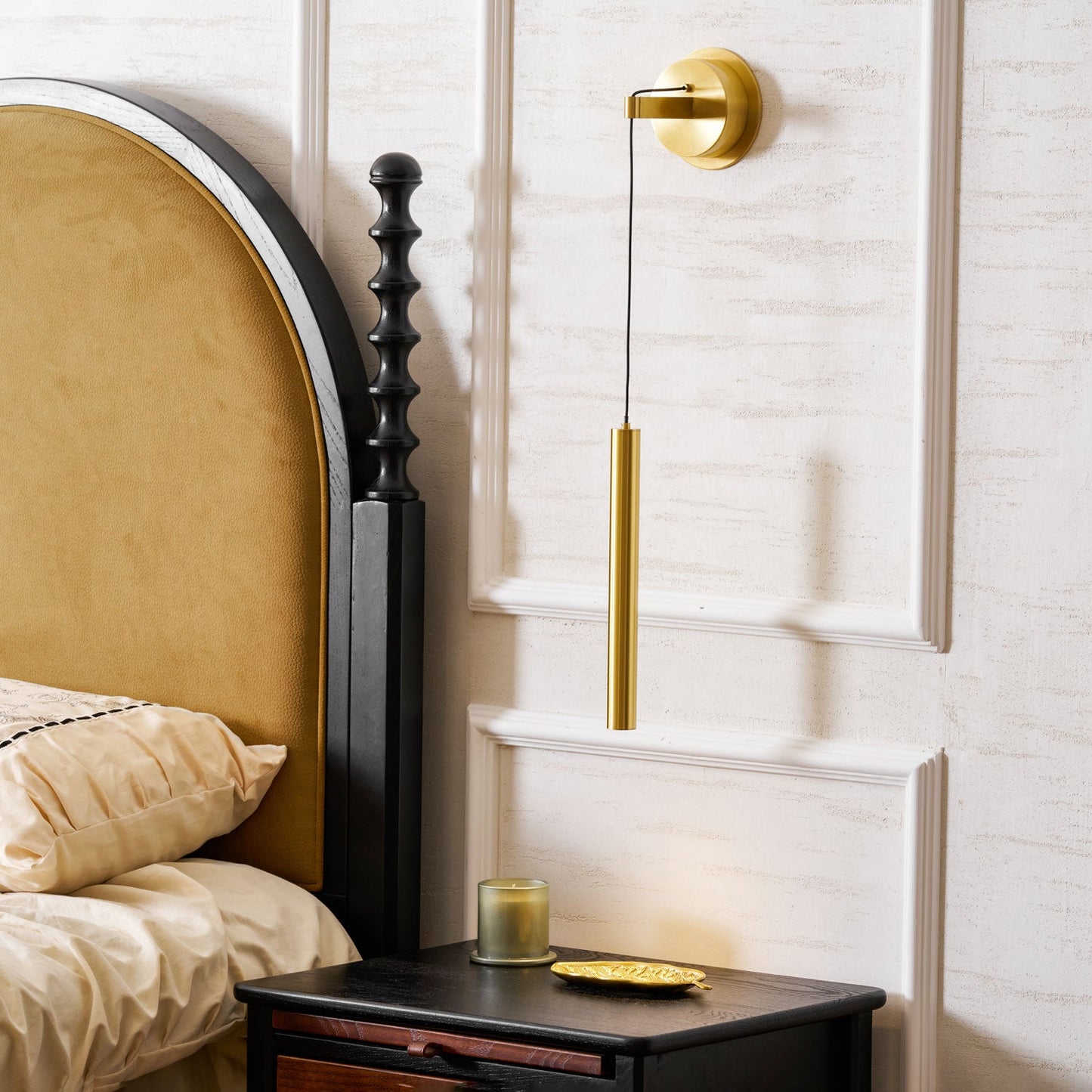 Brass Line Wall Light - Adjustable Angle & Energy-Efficient LED