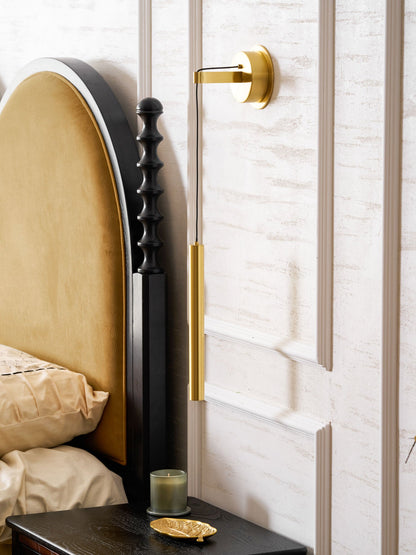 Brass Line Wall Light - Adjustable Angle & Energy-Efficient LED