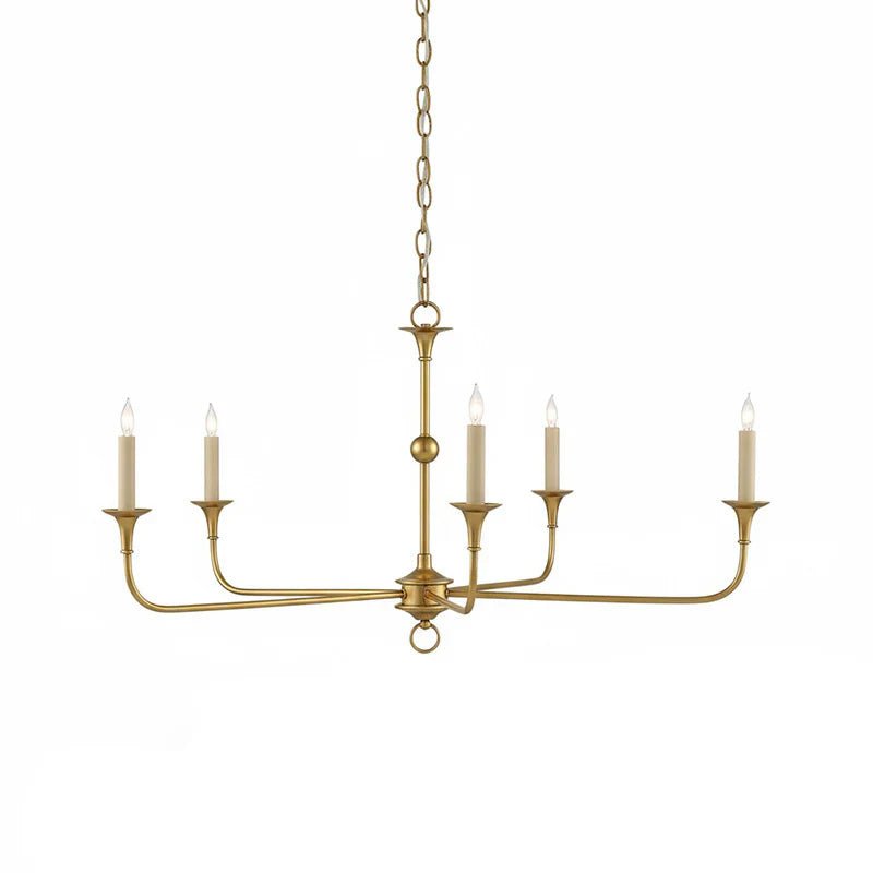 Elara Candle Chandelier - Elegant Design with Adjustable Height & LED