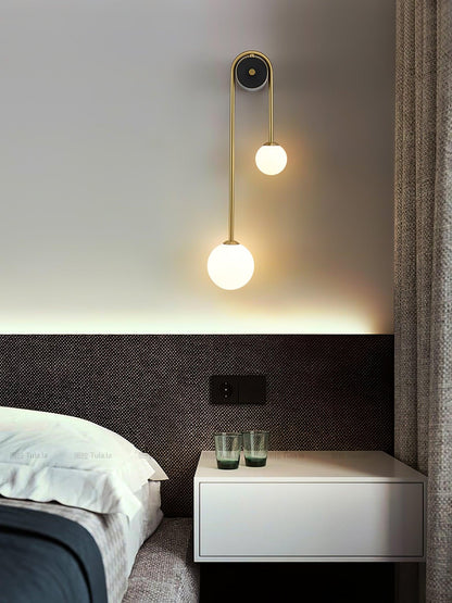 Brass Arc Wall Light - Adjustable Arm & Energy-Efficient LED Design