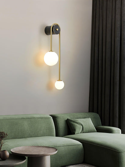 Brass Arc Wall Light - Adjustable Arm & Energy-Efficient LED Design