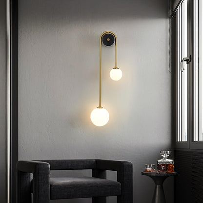 Brass Arc Wall Light - Adjustable Arm & Energy-Efficient LED Design