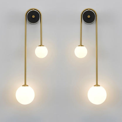 Brass Arc Wall Light - Adjustable Arm & Energy-Efficient LED Design