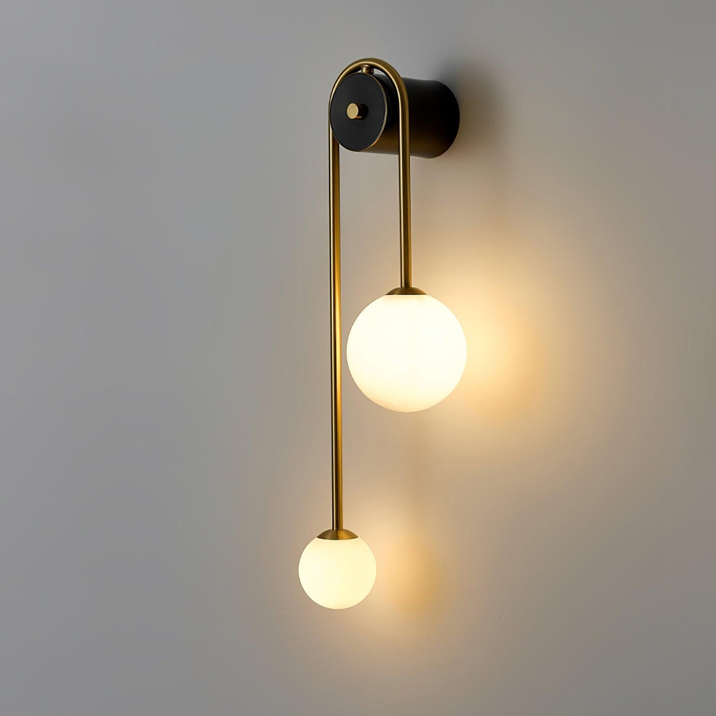 Brass Arc Wall Light - Adjustable Arm & Energy-Efficient LED Design