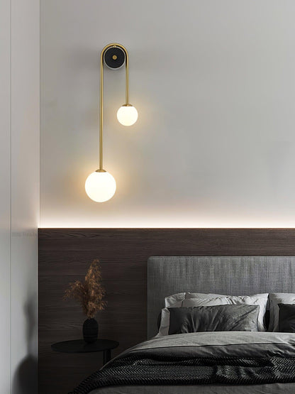 Brass Arc Wall Light - Adjustable Arm & Energy-Efficient LED Design