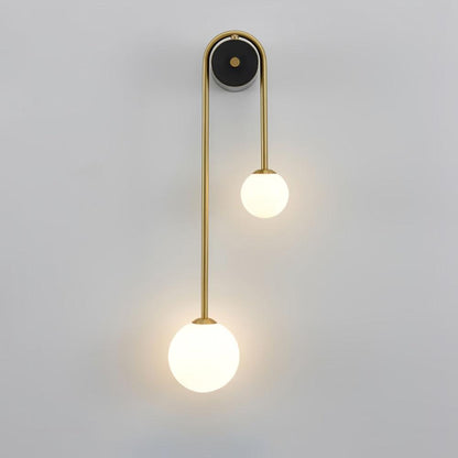 Brass Arc Wall Light - Adjustable Arm & Energy-Efficient LED Design