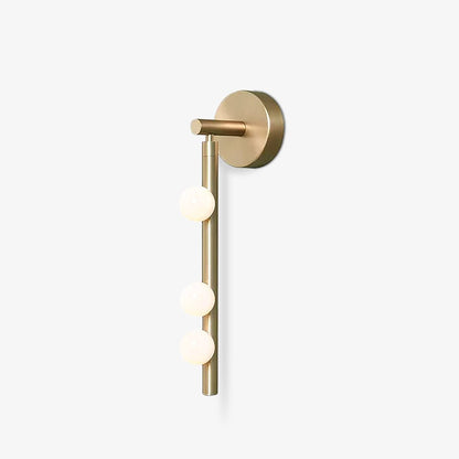 Brass Glass Tube Wall Lamp - Elegant Design with Adjustable Lighting
