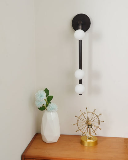 Brass Glass Tube Wall Lamp - Elegant Design with Adjustable Lighting