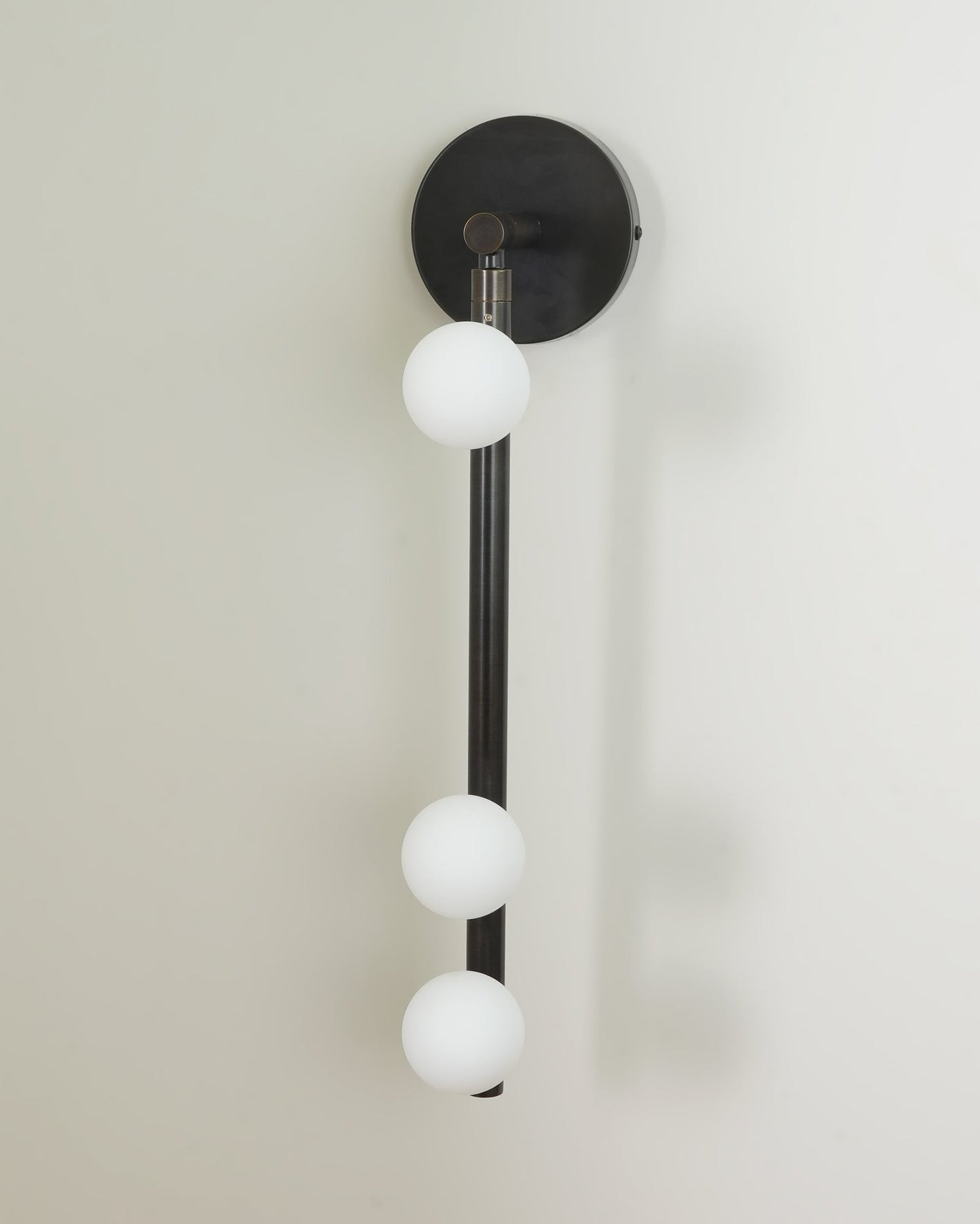 Brass Glass Tube Wall Lamp - Elegant Design with Adjustable Lighting