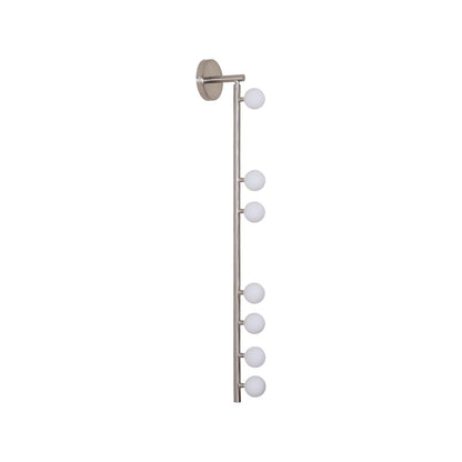 Brass Glass Tube Wall Lamp - Elegant Design with Adjustable Lighting