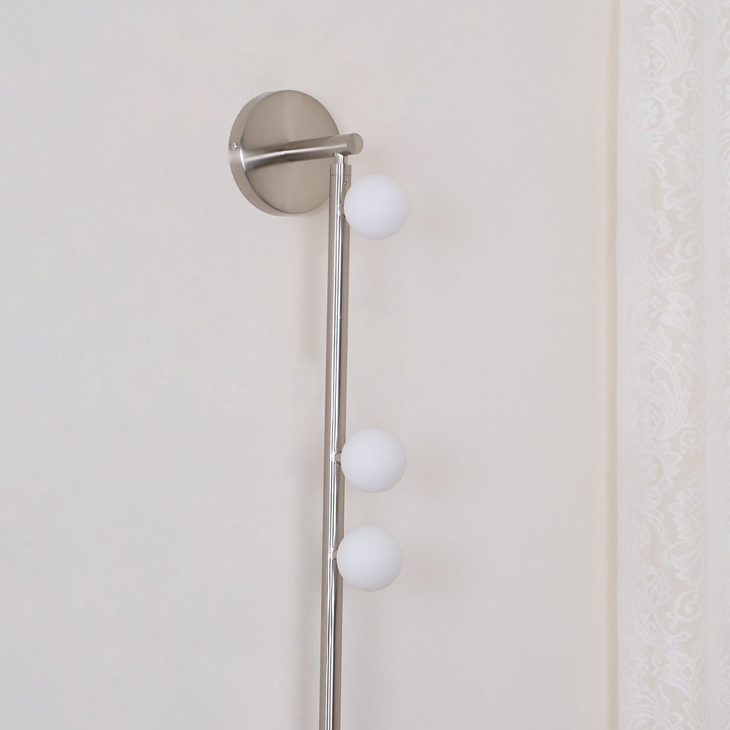 Brass Glass Tube Wall Lamp - Elegant Design with Adjustable Lighting