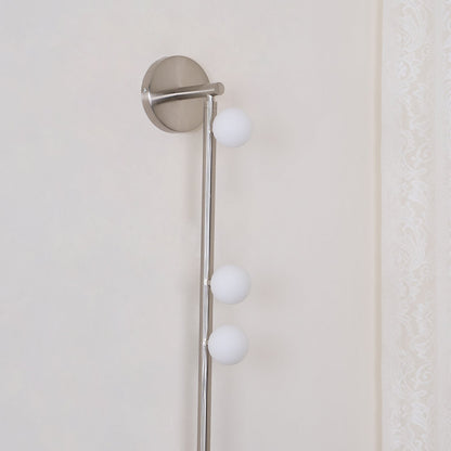 Brass Glass Tube Wall Lamp - Elegant Design with Adjustable Lighting
