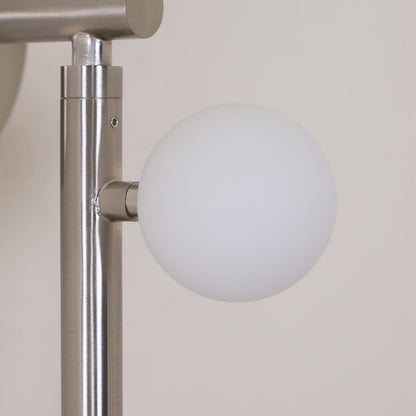 Brass Glass Tube Wall Lamp - Elegant Design with Adjustable Lighting
