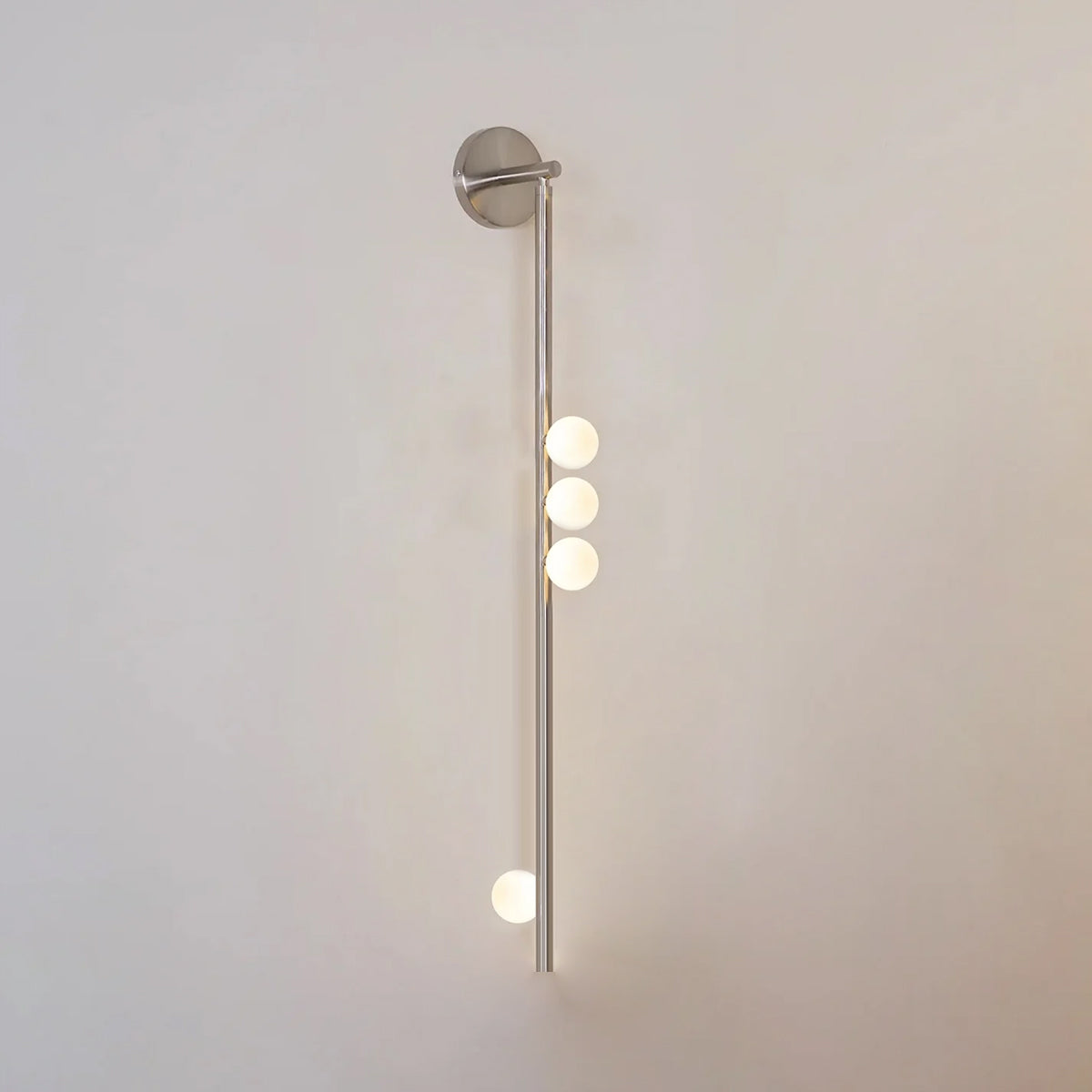 Brass Glass Tube Wall Lamp - Elegant Design with Adjustable Lighting