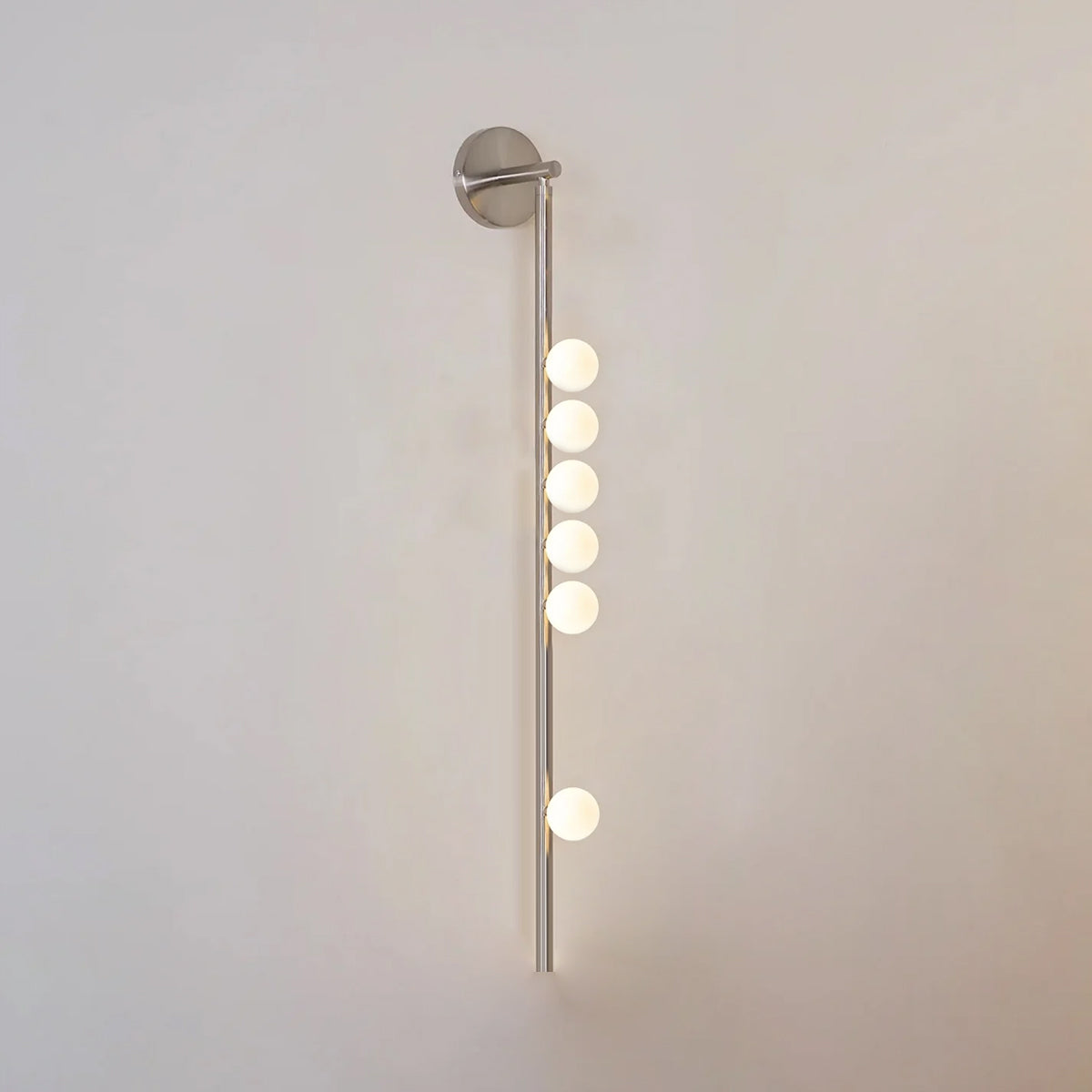 Brass Glass Tube Wall Lamp - Elegant Design with Adjustable Lighting