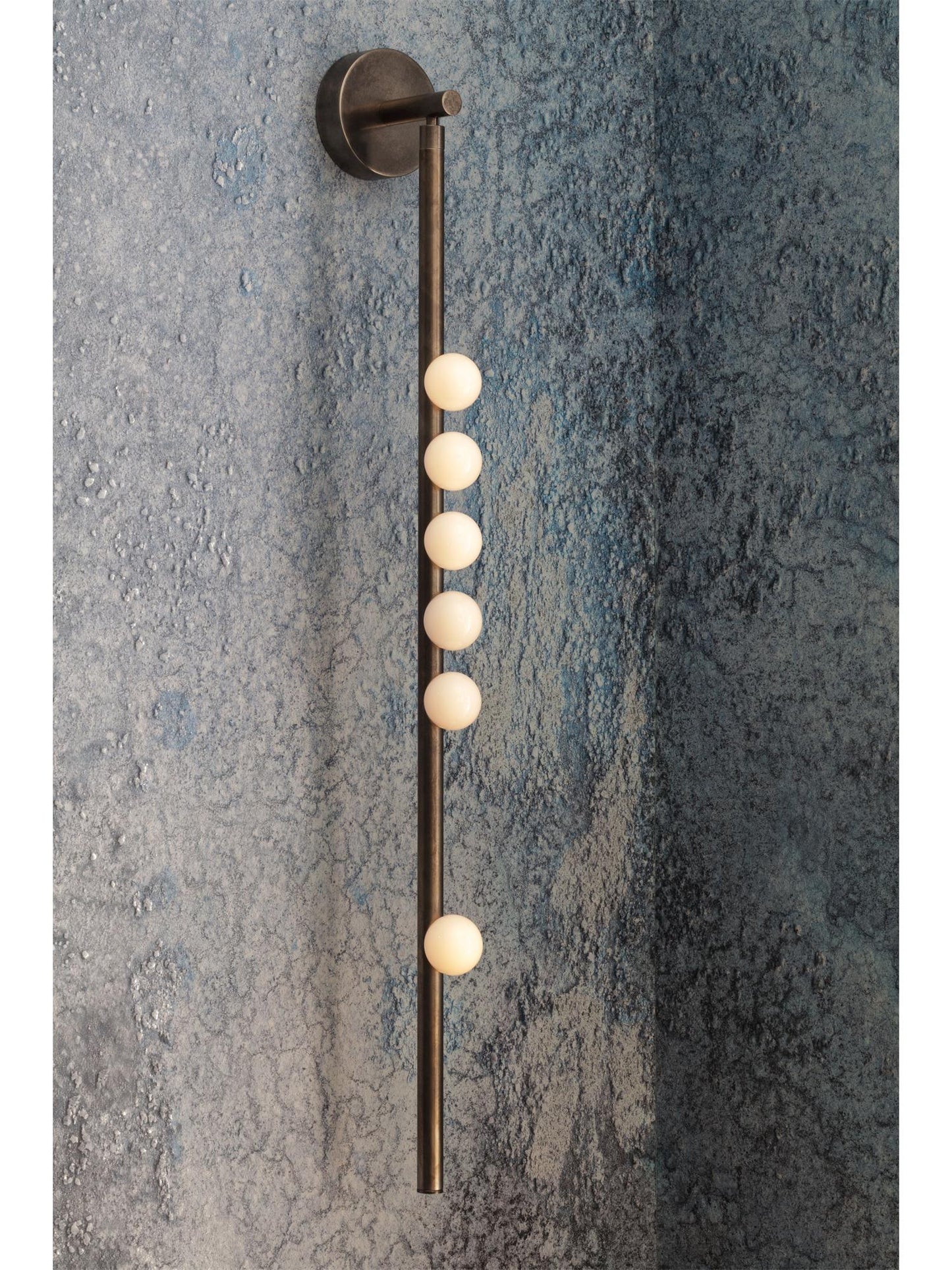 Brass Glass Tube Wall Lamp - Elegant Design with Adjustable Lighting