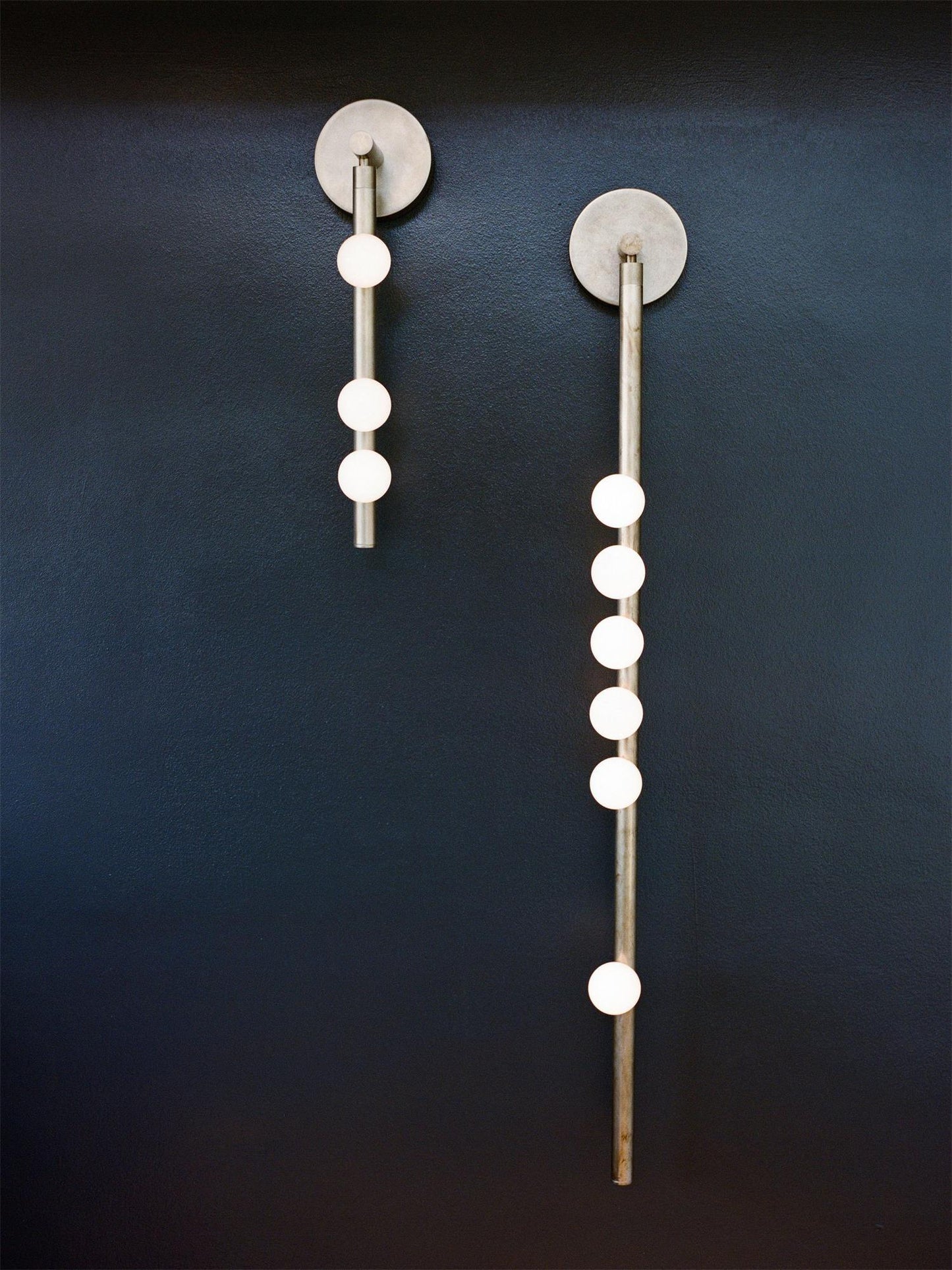Brass Glass Tube Wall Lamp - Elegant Design with Adjustable Lighting