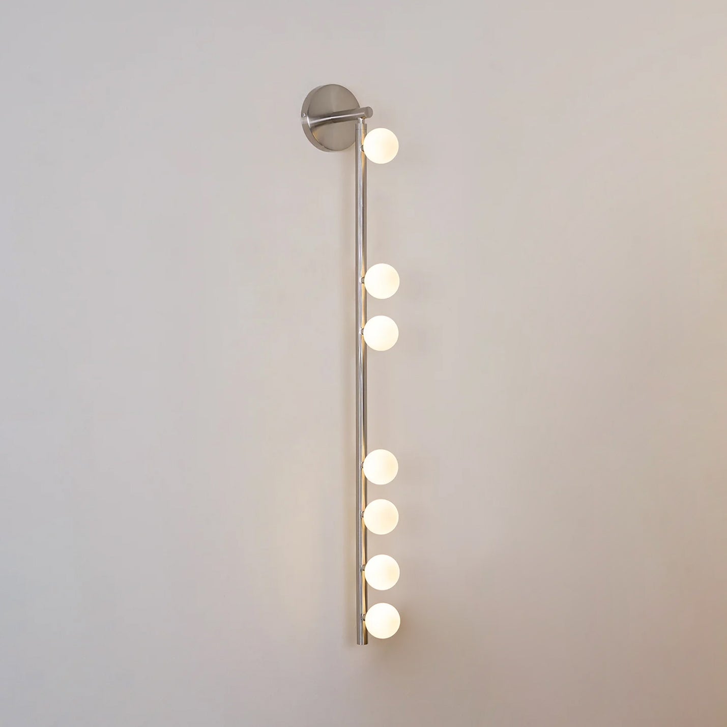Brass Glass Tube Wall Lamp - Elegant Design with Adjustable Lighting