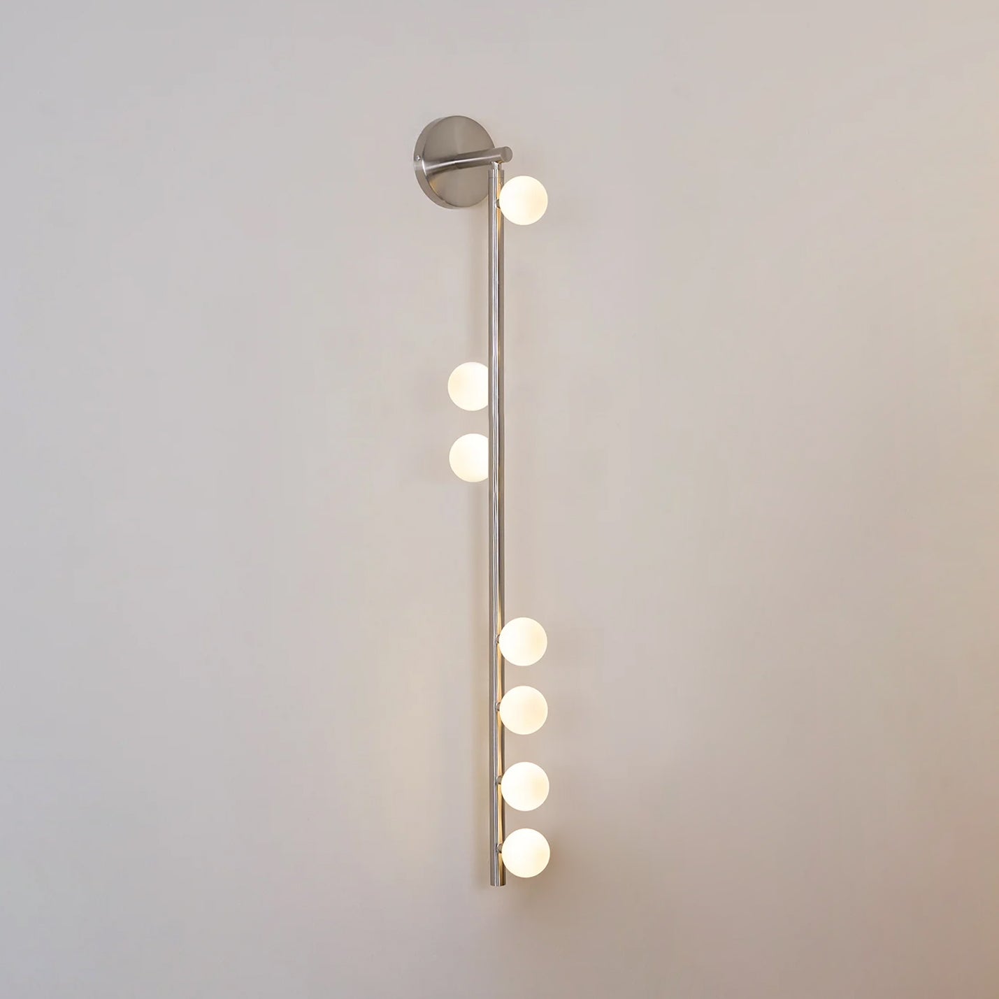 Brass Glass Tube Wall Lamp - Elegant Design with Adjustable Lighting