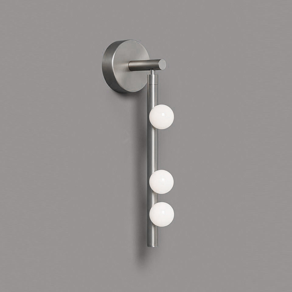 Brass Glass Tube Wall Lamp - Elegant Design with Adjustable Lighting