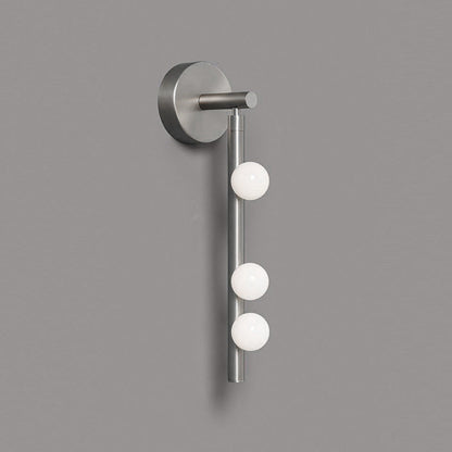 Brass Glass Tube Wall Lamp - Elegant Design with Adjustable Lighting