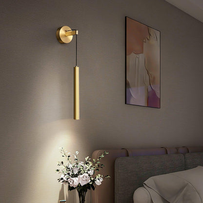 Brass Line Wall Light - Adjustable Angle & Energy-Efficient LED