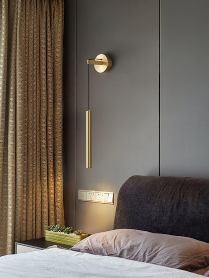 Brass Line Wall Light - Adjustable Angle & Energy-Efficient LED