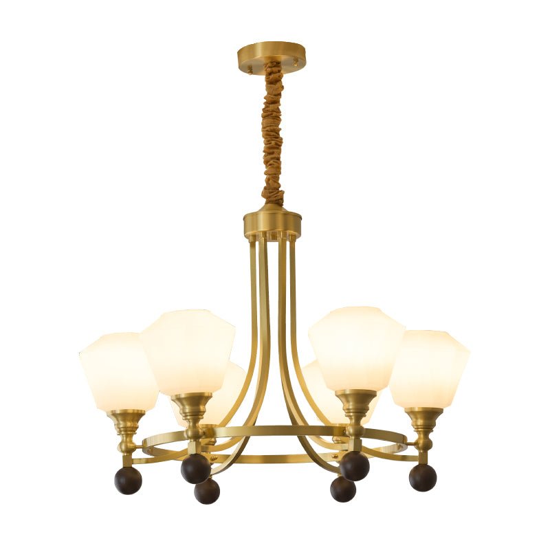 Elegant Bravado Chandelier - Crystal Accents & Adjustable Height