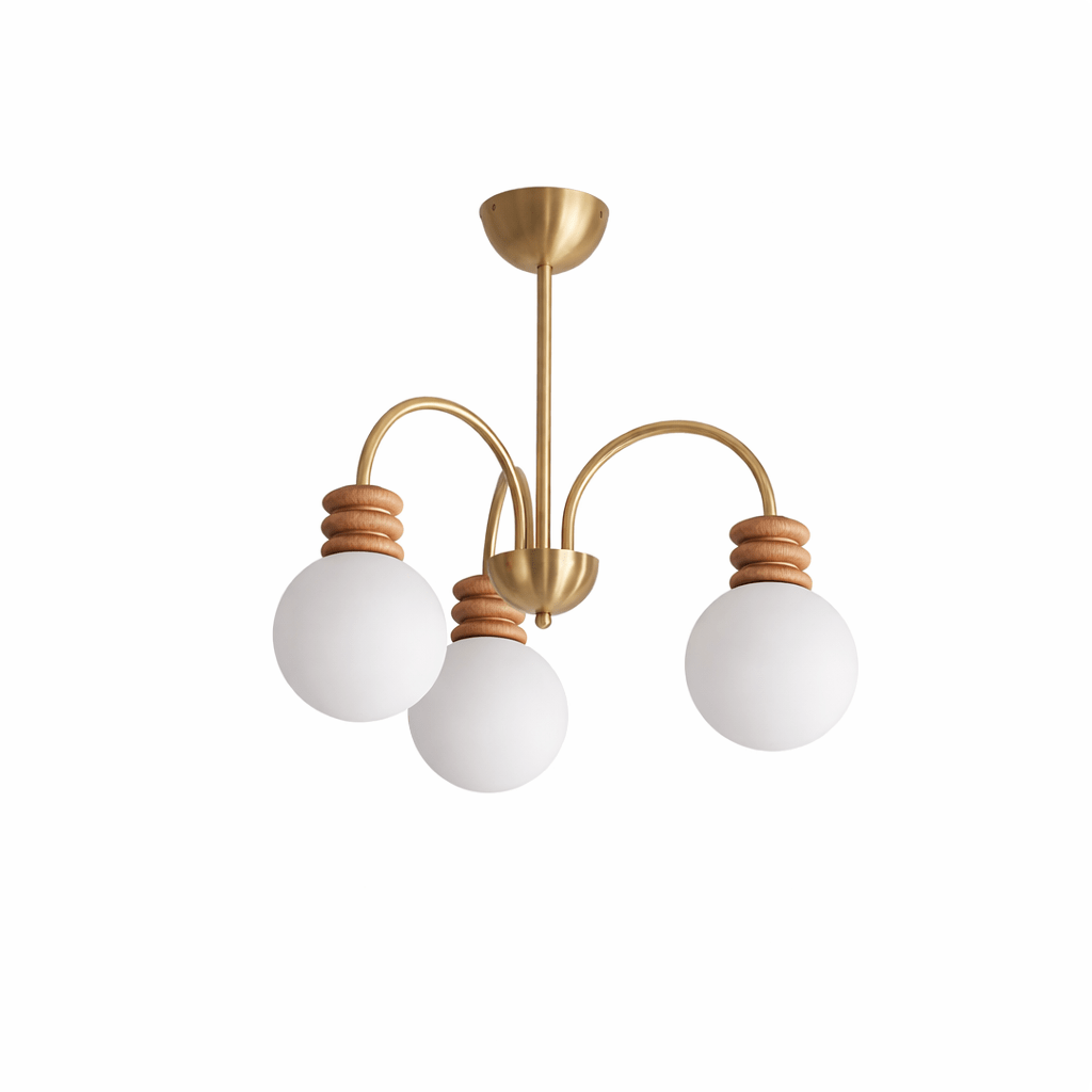 Bravelle Arc Chandelier - Modern Design, Adjustable Height, LED Compat