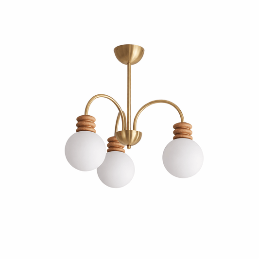 Bravelle Arc Chandelier - Modern Design, Adjustable Height, LED Compat