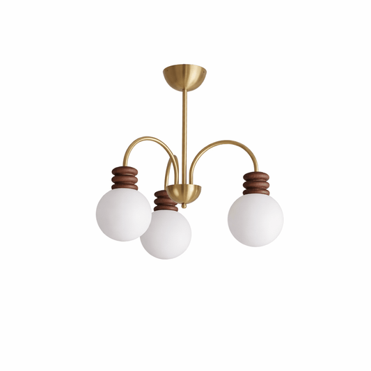 Bravelle Arc Chandelier - Modern Design, Adjustable Height, LED Compat