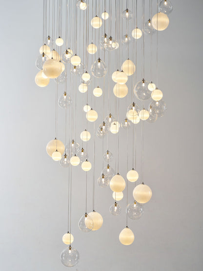 Breath of Light Customizable Chandelier with Dimmable LED and Elegant