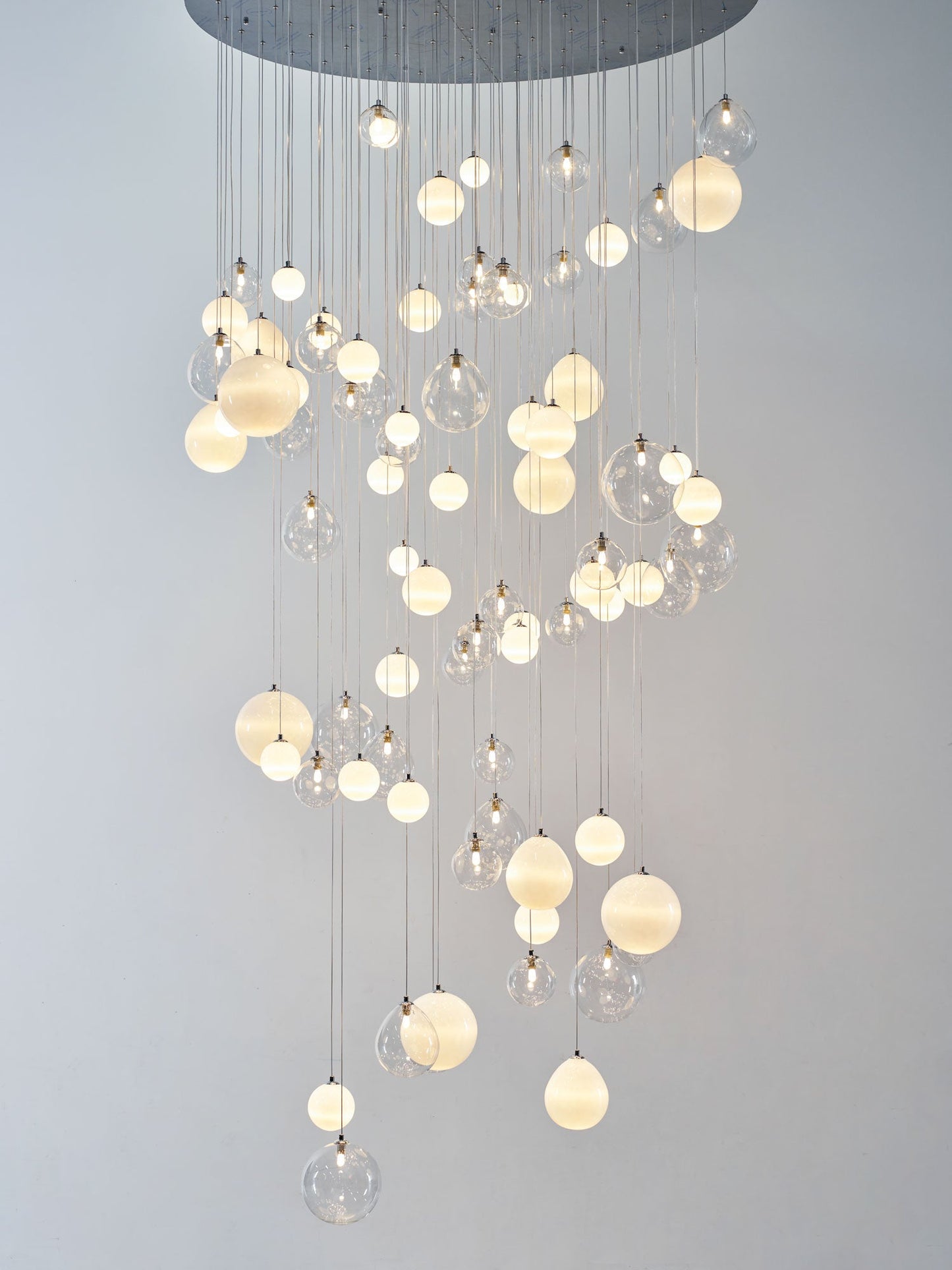 Breath of Light Customizable Chandelier with Dimmable LED and Elegant