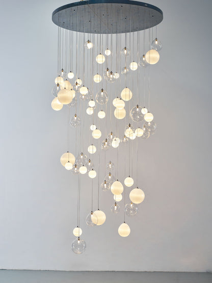 Breath of Light Customizable Chandelier with Dimmable LED and Elegant
