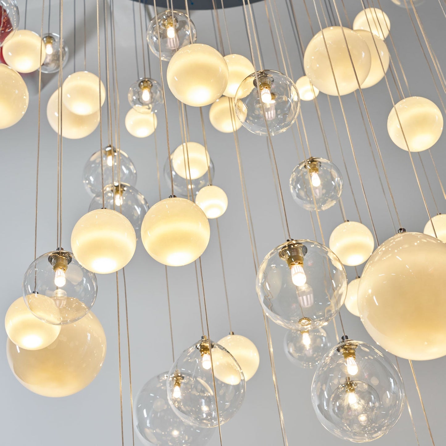 Breath of Light Customizable Chandelier with Dimmable LED and Elegant