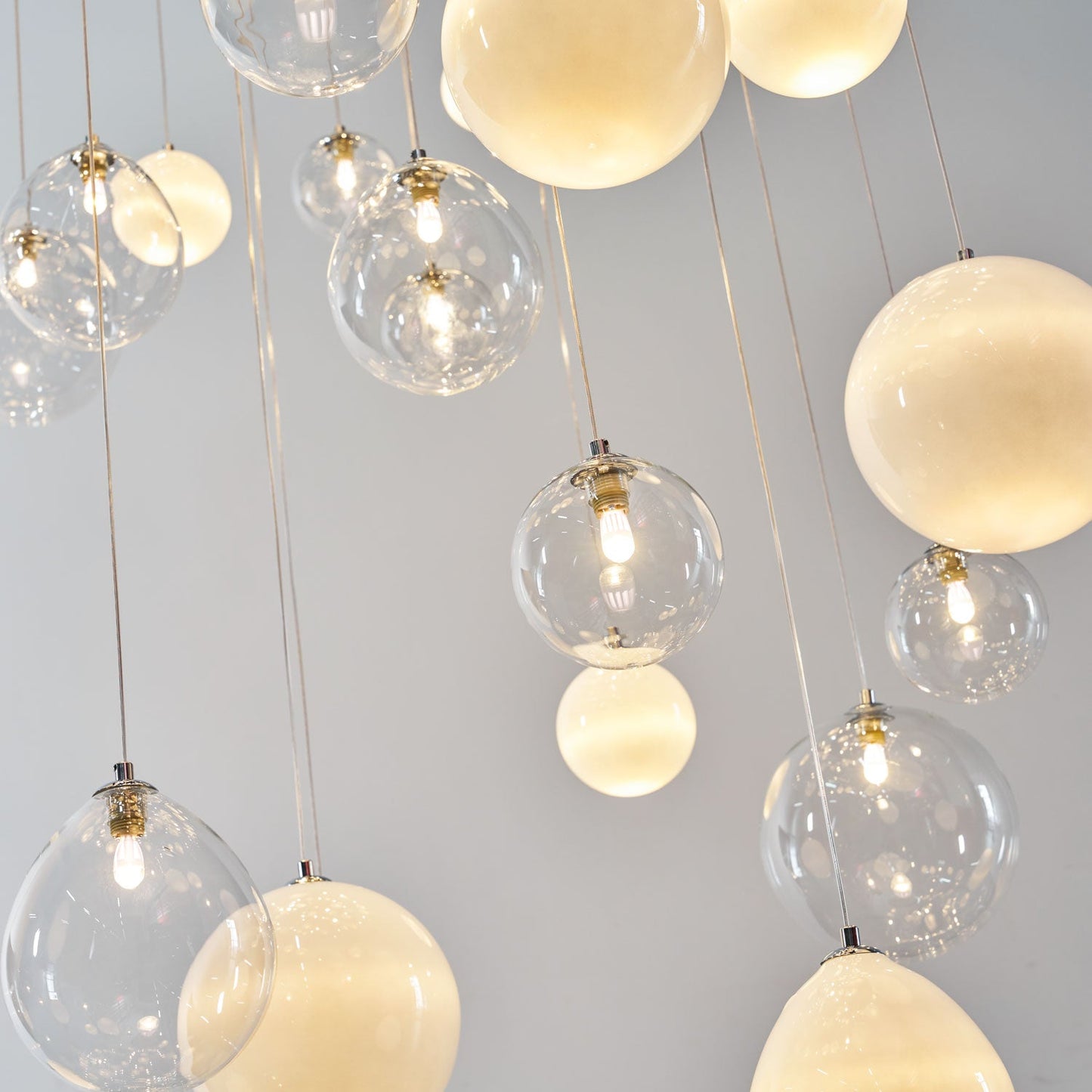Breath of Light Customizable Chandelier with Dimmable LED and Elegant