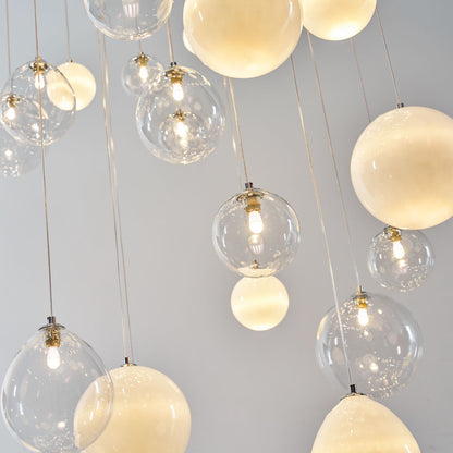 Breath of Light Customizable Chandelier with Dimmable LED and Elegant