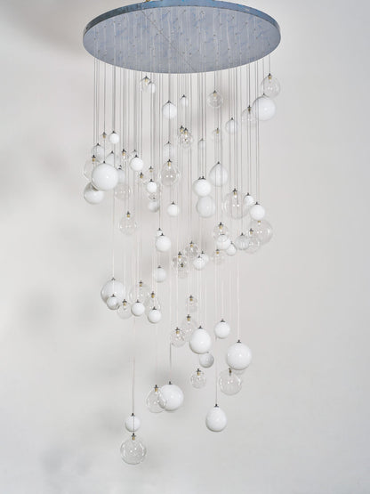 Breath of Light Customizable Chandelier with Dimmable LED and Elegant